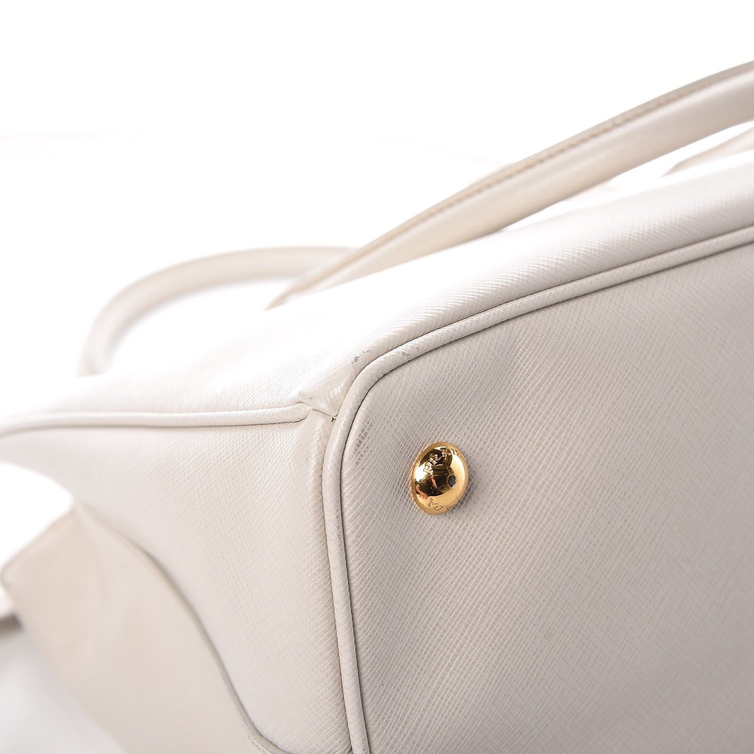 Prada Saffiano Lux Medium Tote Talco 13 of 23