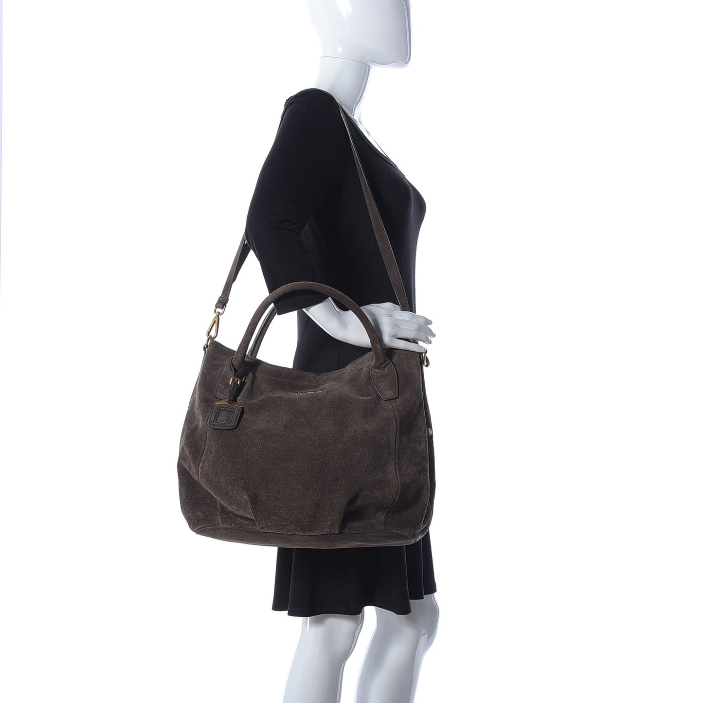 Suede Scamosciato Tote Grafite