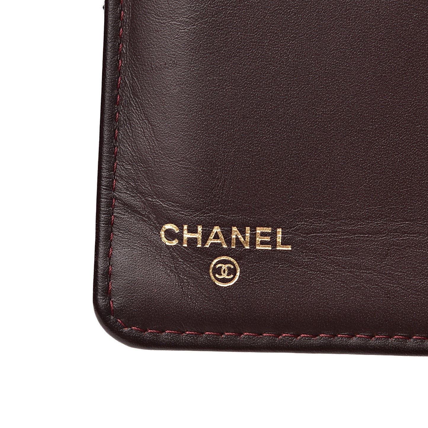 Aged Calfskin Quilted Reissue Yen Wallet Black