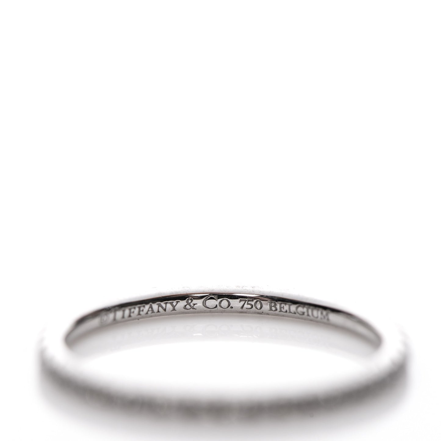 18K White Gold Diamond Metro Ring 4.5