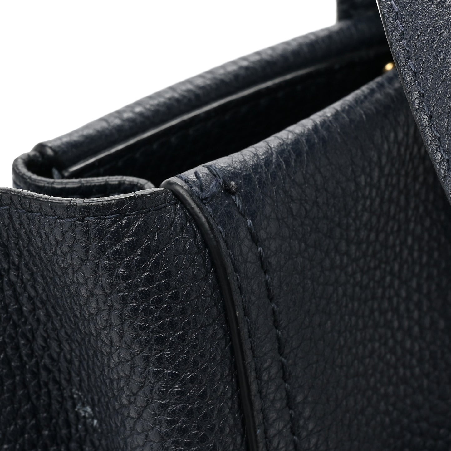 Calfskin Verve Tote Navy