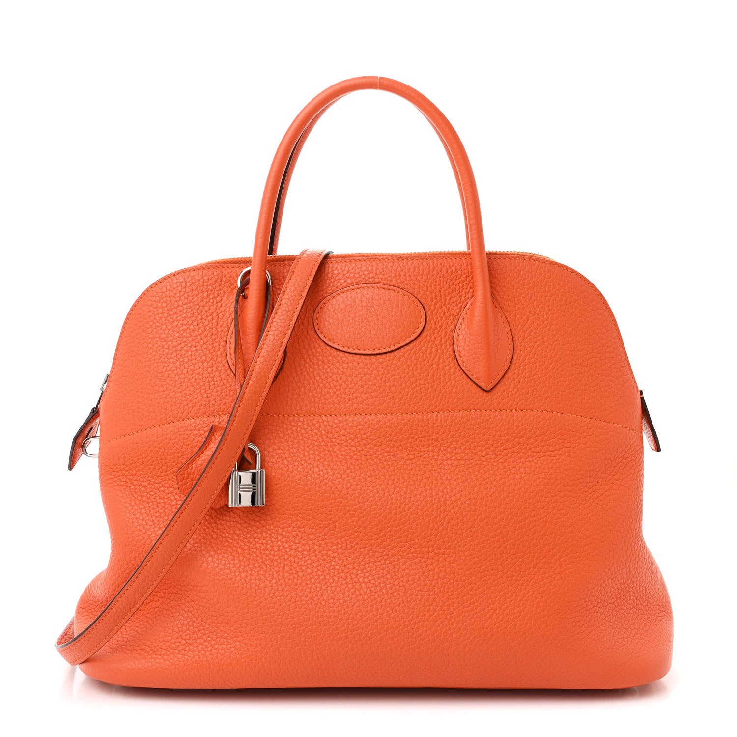 Hermes Taurillon Clemence Bolide 35 Orange Poppy 1 of 12