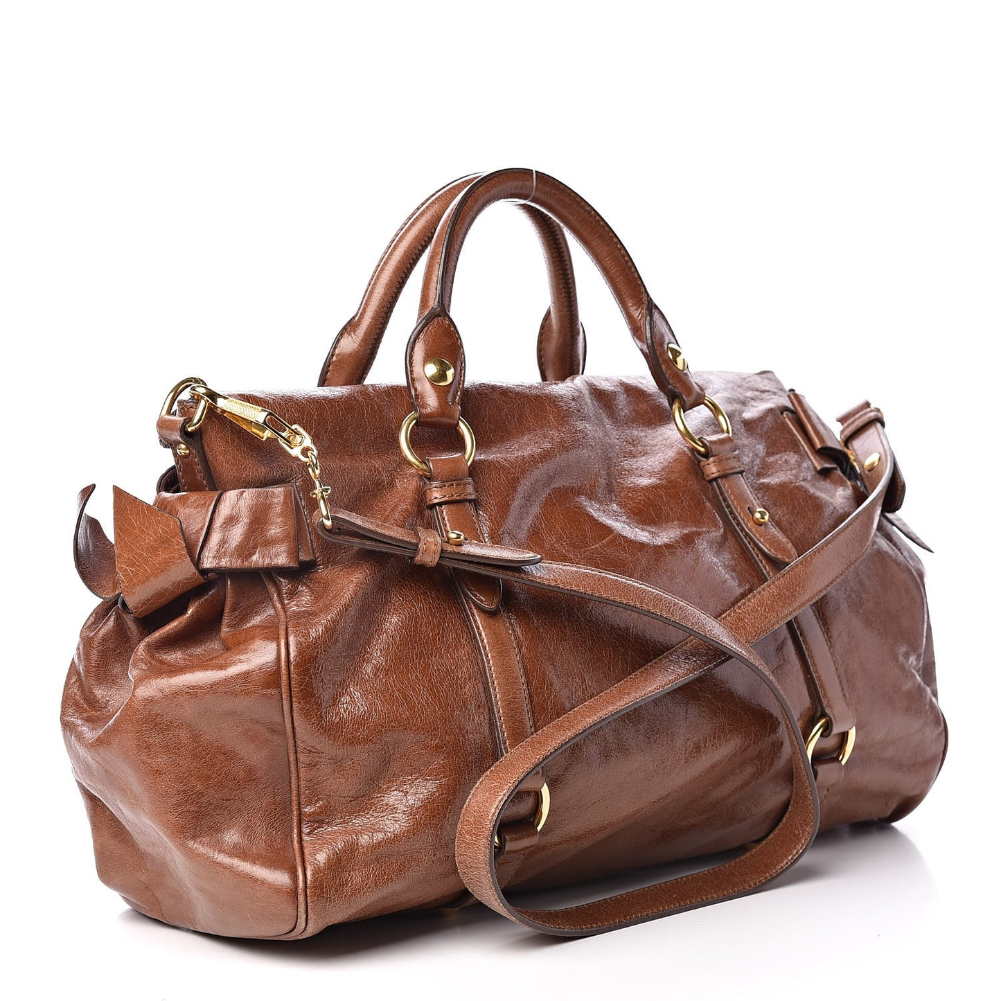 Vitello Lux Medium Bow Bag Palissandro