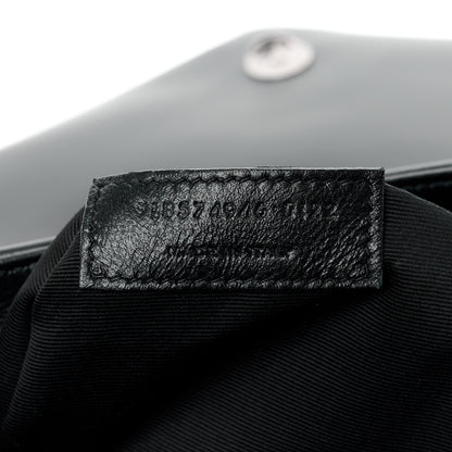 Saint Laurent Calfskin Y Quilted Monogram Monochrome Medium Loulou Chain Satchel Black 7 of 11