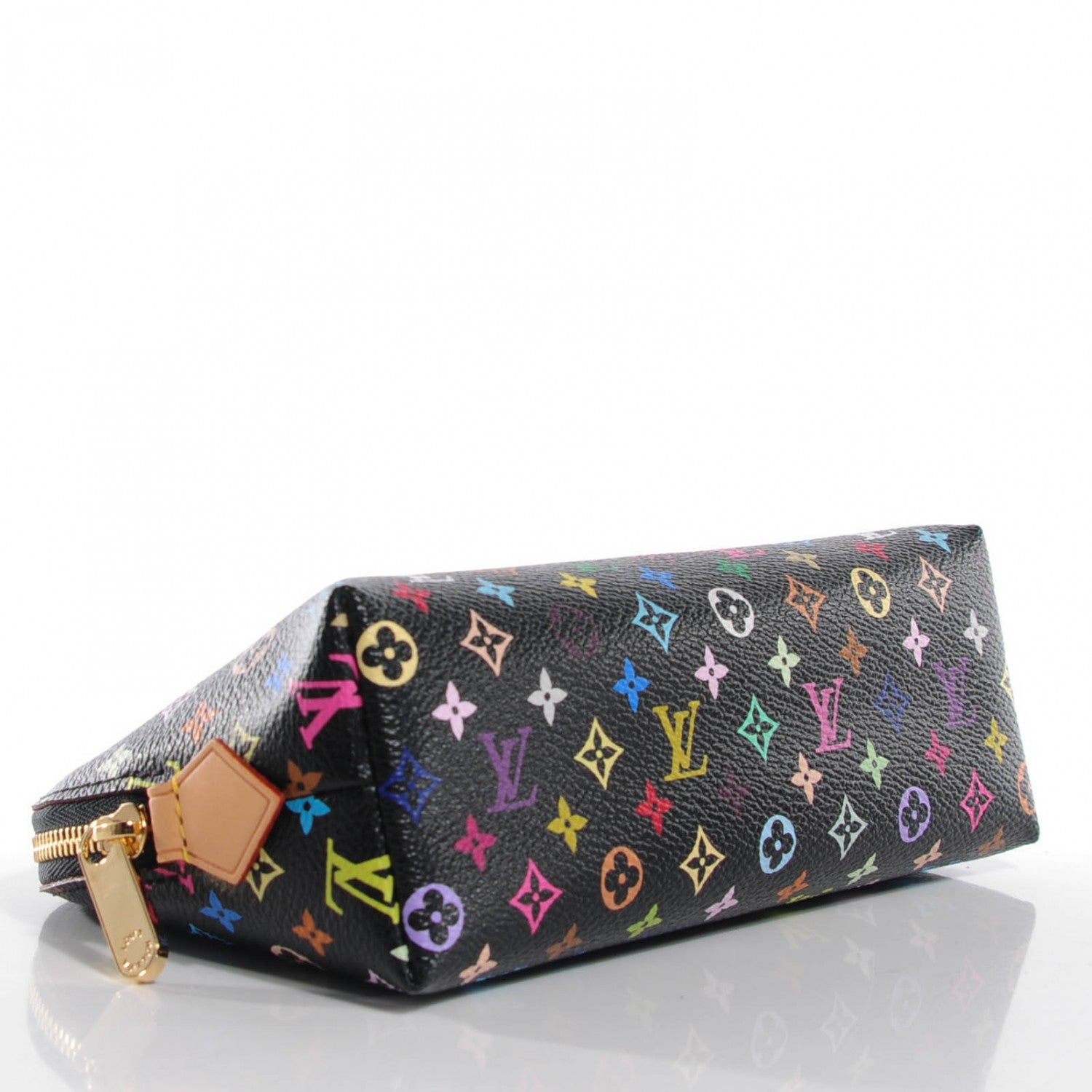Louis Vuitton Monogram Multicolor Cosmetic Pouch Black Grenade 4 of 9