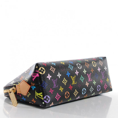 Louis Vuitton Monogram Multicolor Cosmetic Pouch Black Grenade 4 of 9