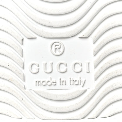 Gucci Calfskin Web Floral Embroidered Womens Ace Sneakers 36.5 White 9 of 10