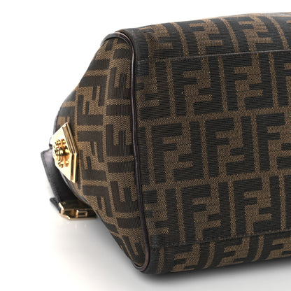 Fendi Zucca Cuoio Lucido Medium Chef Boston Tobacco Moro 7 of 8