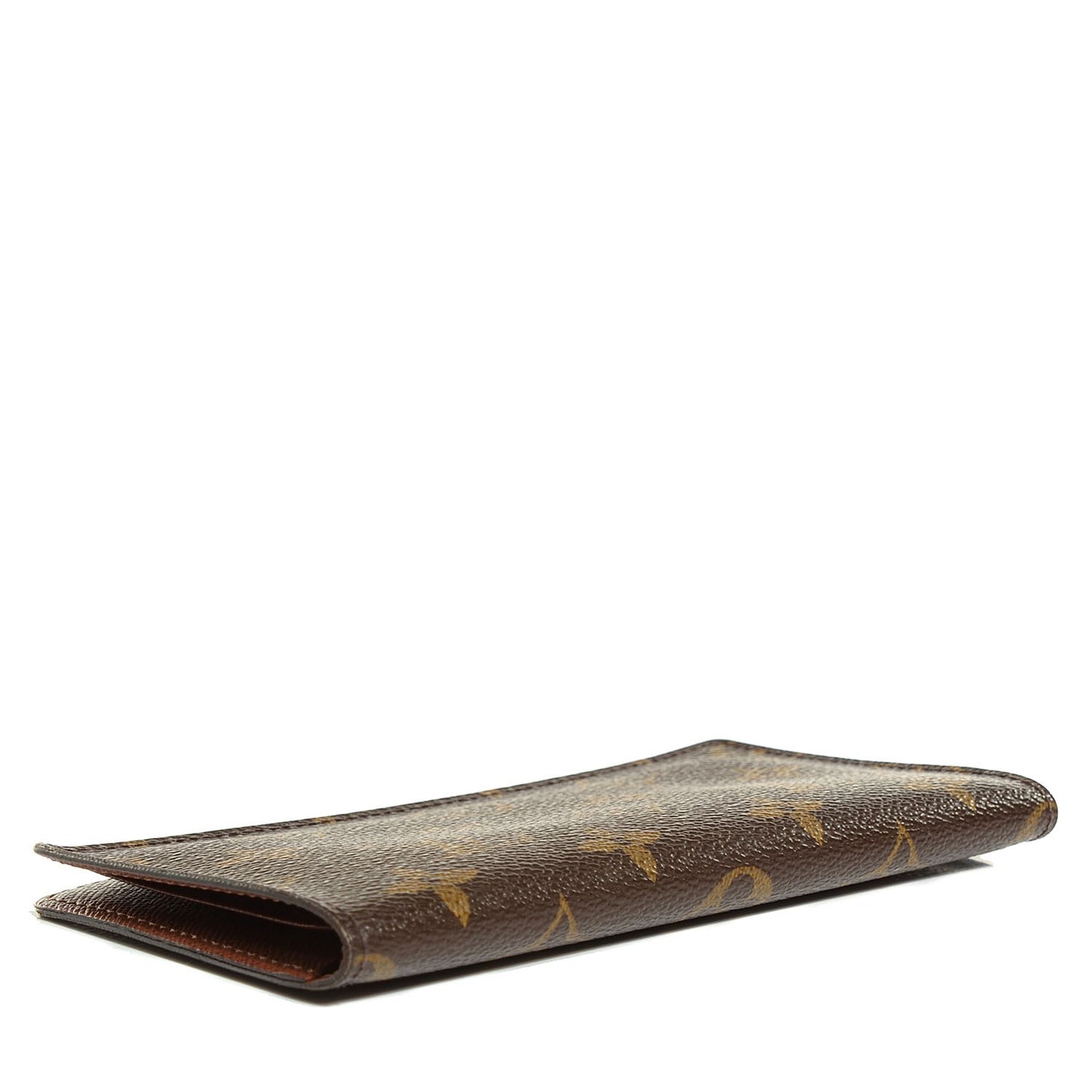Monogram Simple Checkbook Holder Wallet
