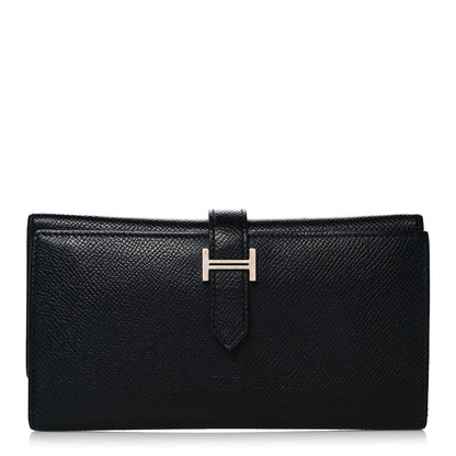 Hermes Epsom Tri-Fold Bearn Wallet Black 1 of 11