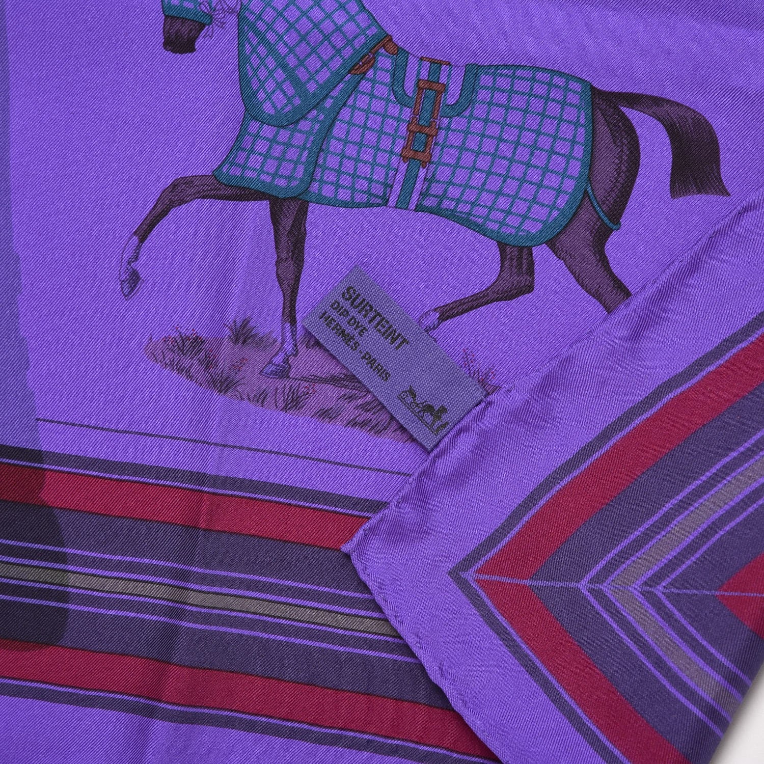 Hermes Silk Dip Dye Couvertures Et Tenues de Jour Scarf 90 5 of 5