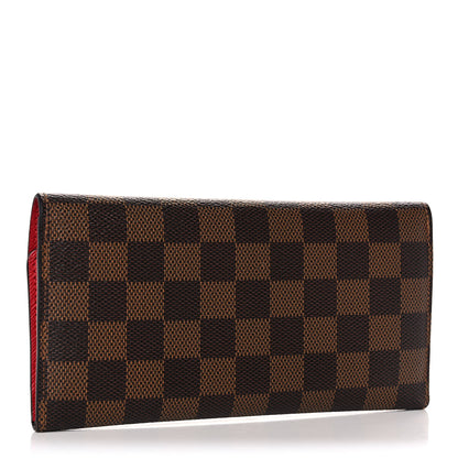 Louis Vuitton Damier Ebene Josephine Wallet Red 4 of 15