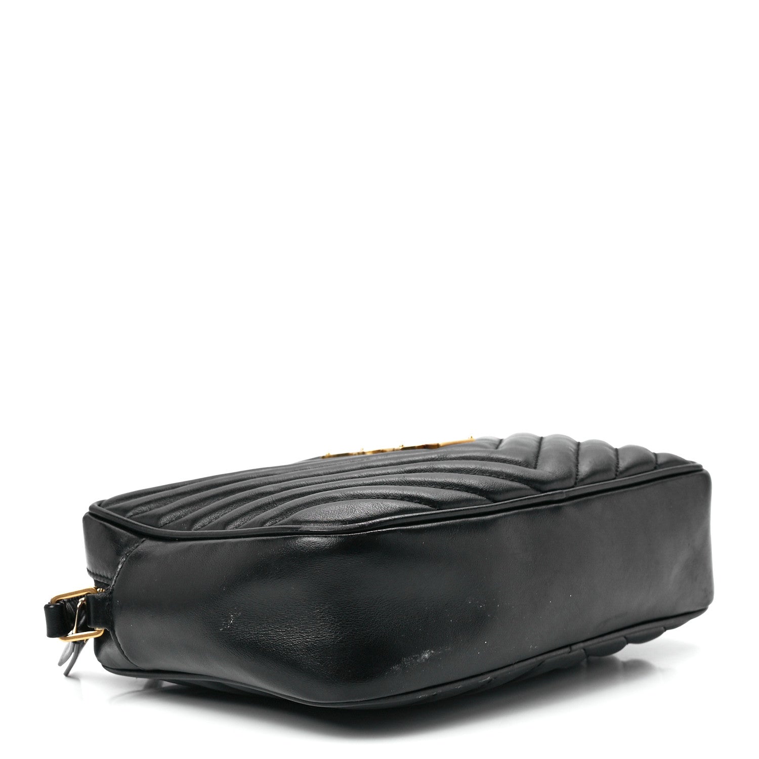 Saint Laurent Calfskin Matelasse Monogram Lou Camera Bag Black 3 of 11