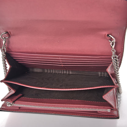 Gucci GG Supreme Monogram Blooms Mini Dionysus Chain Wallet Beige Multicolor Dry Rose 5 of 8