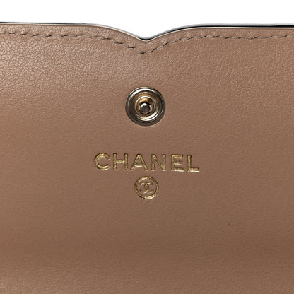 Chanel Caviar Quilted Filigree Flap Wallet Beige Black 6 of 12