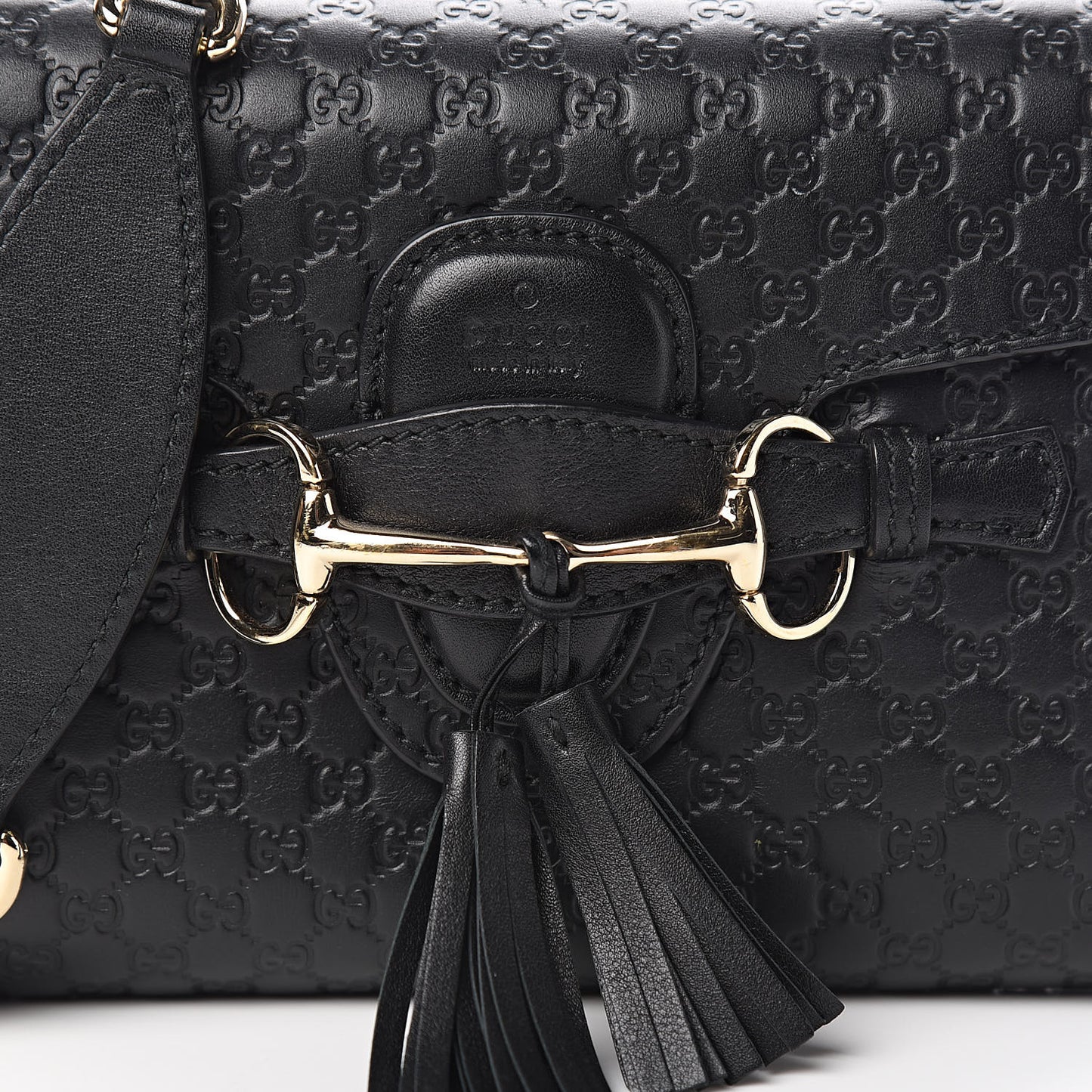 Microguccissima Mini Emily Shoulder Bag Black