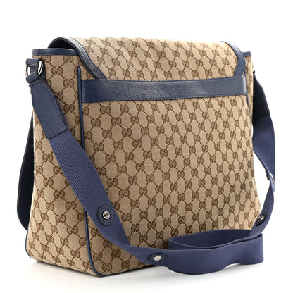Gucci Monogram Convertible Diaper Bag Blue 4 of 13