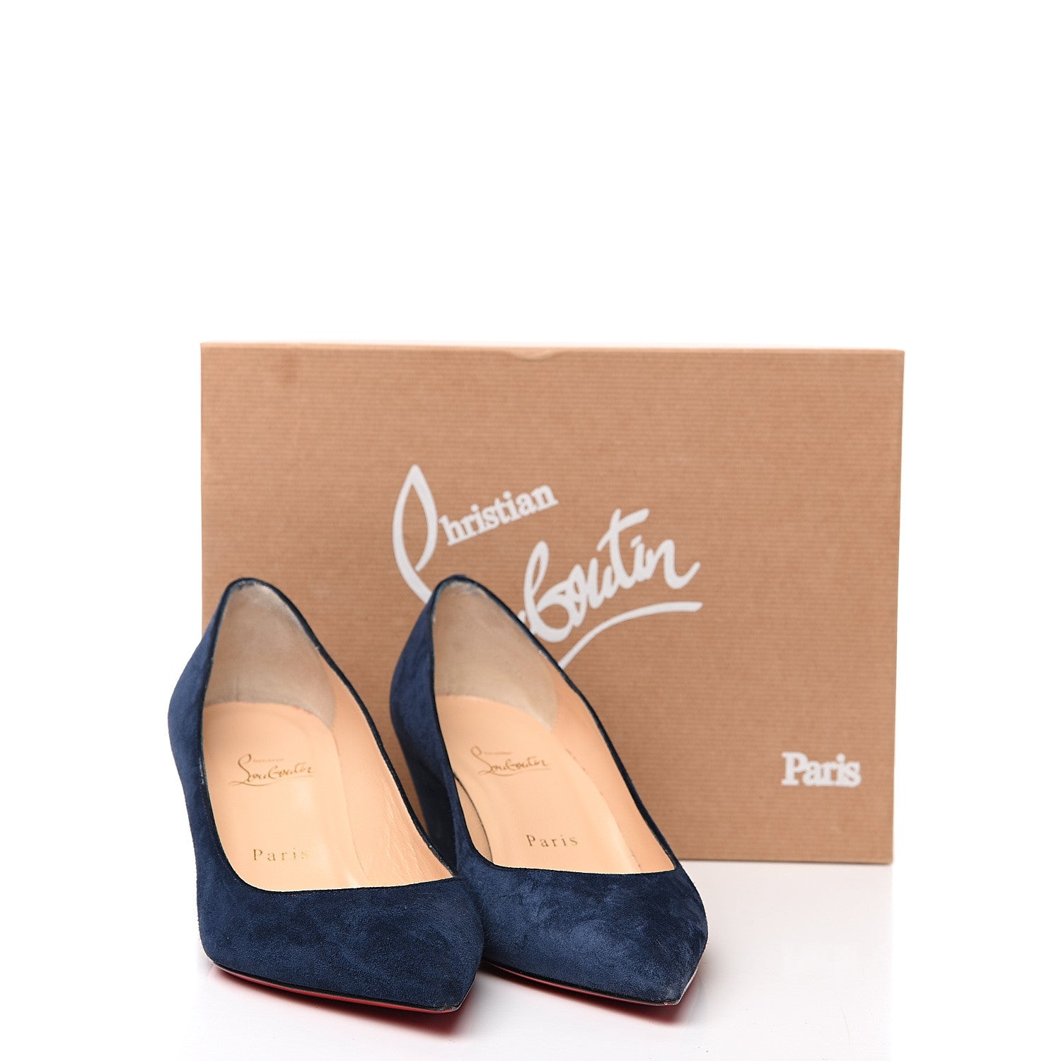 Christian Louboutin Veau Velours Pipina 55 Wedges 38.5 Night 10 of 10
