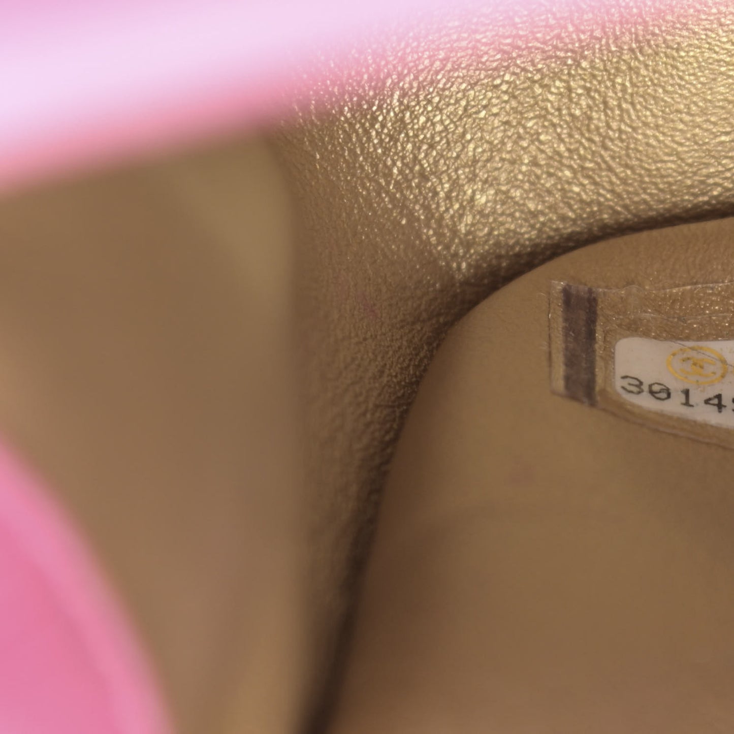 Lambskin Quilted Mini Pearl Crush Flap Pink