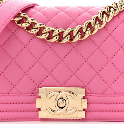 Chanel Calfskin Quilted Small Boy Flap Pink 8 of 10