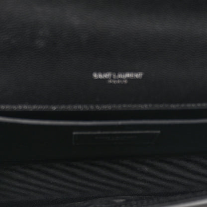 Saint Laurent Grain De Poudre Monogram Cassandre Clutch Black 5 of 8