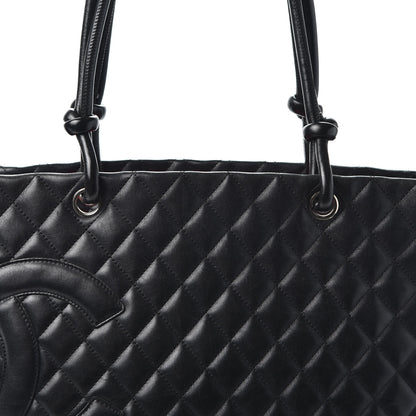 Chanel Calfskin Quilted Large Cambon Tote Black 10 of 10