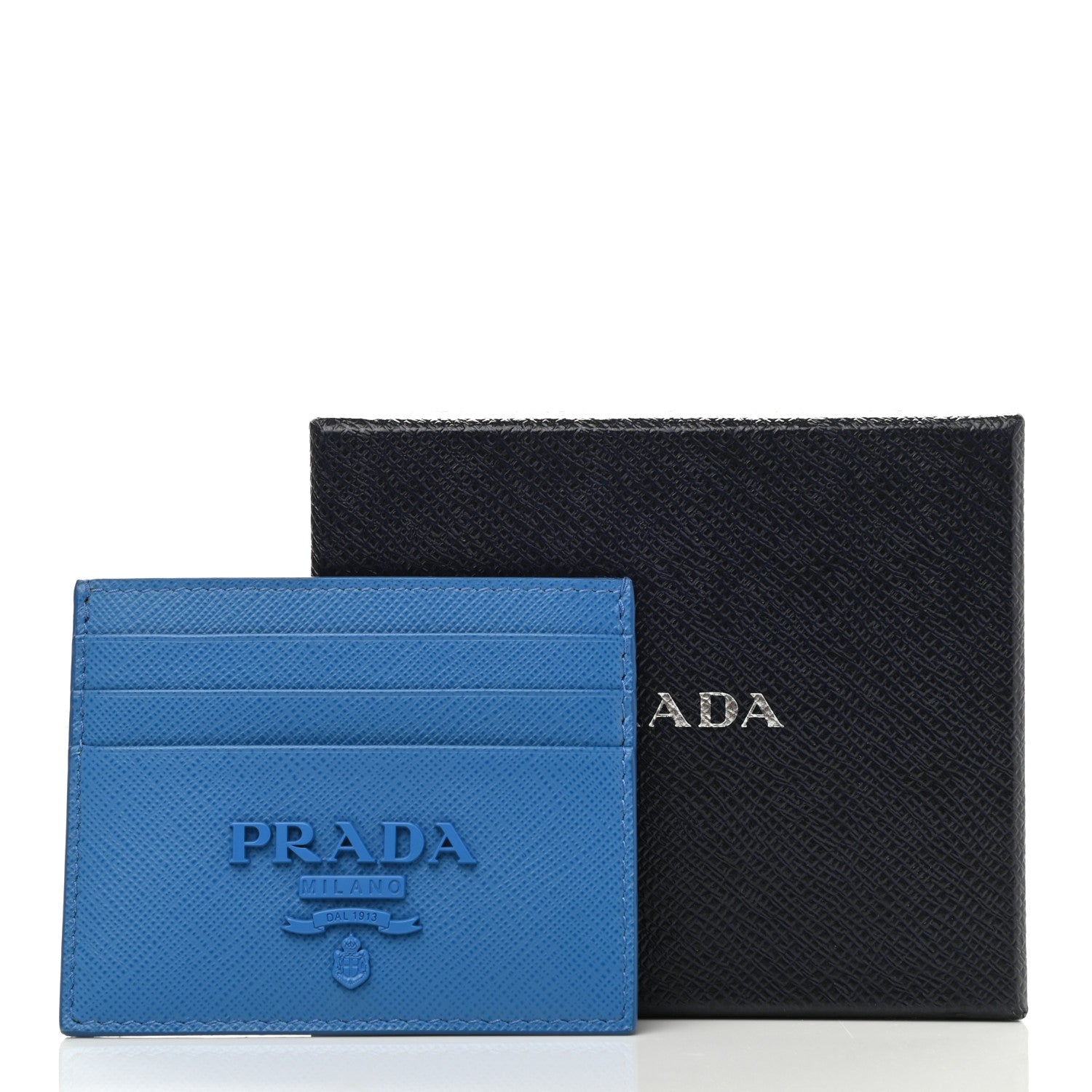 Prada Saffiano Shine Monochrome Card Holder Marea 8 of 8