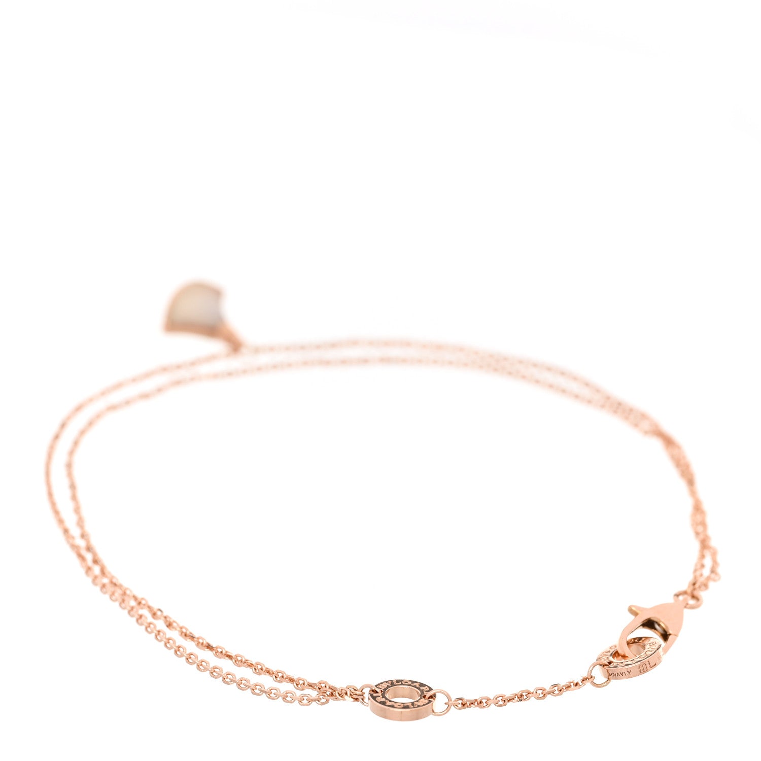 Bulgari 18K Rose Gold Mother of Pearl Divas' Dream Bracelet ML 2 of 5