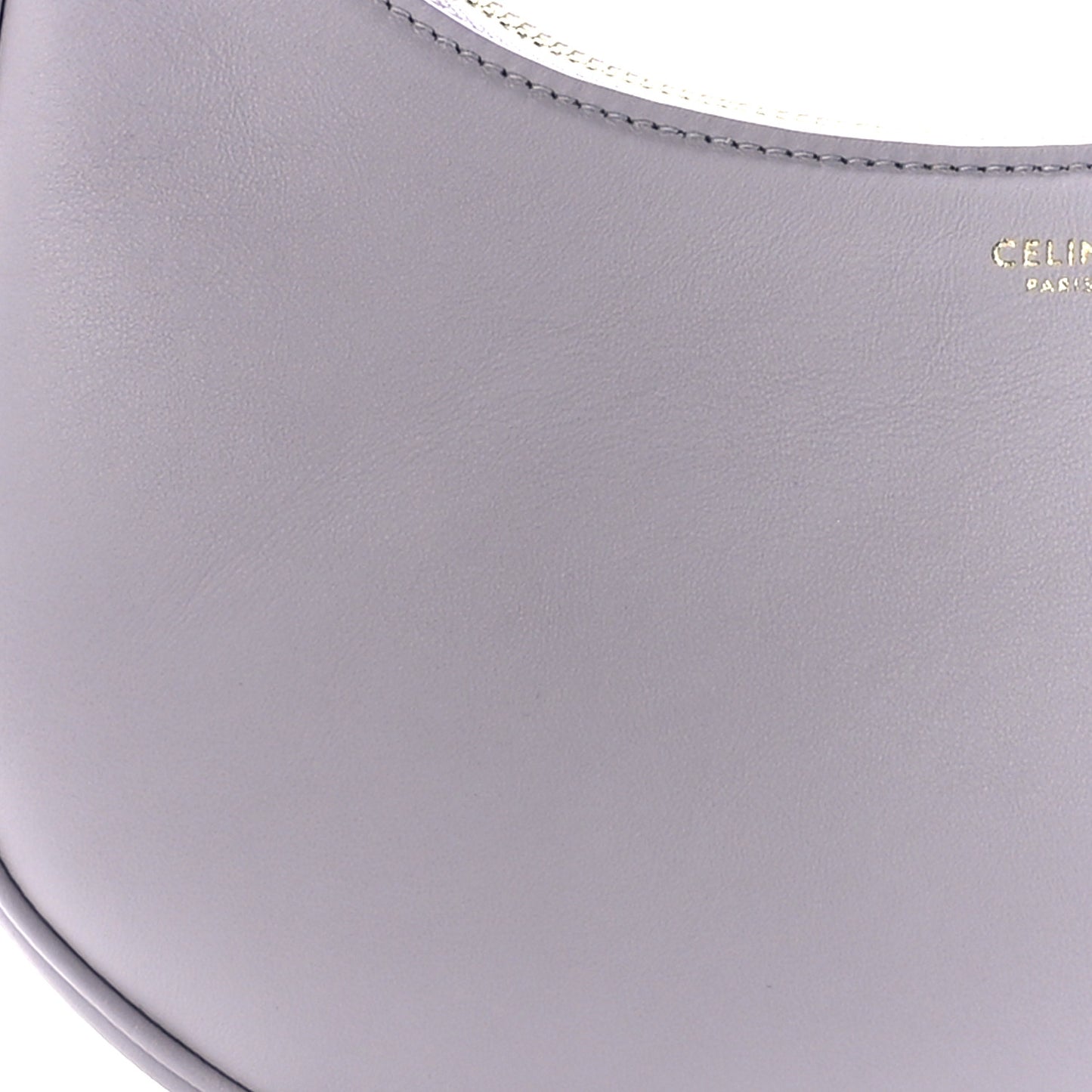 Smooth Calfskin Ava Shoulder Bag Lavender Grey
