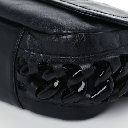 Chanel Calfskin Modern Chain Rhodoid Flap Black 8 of 8
