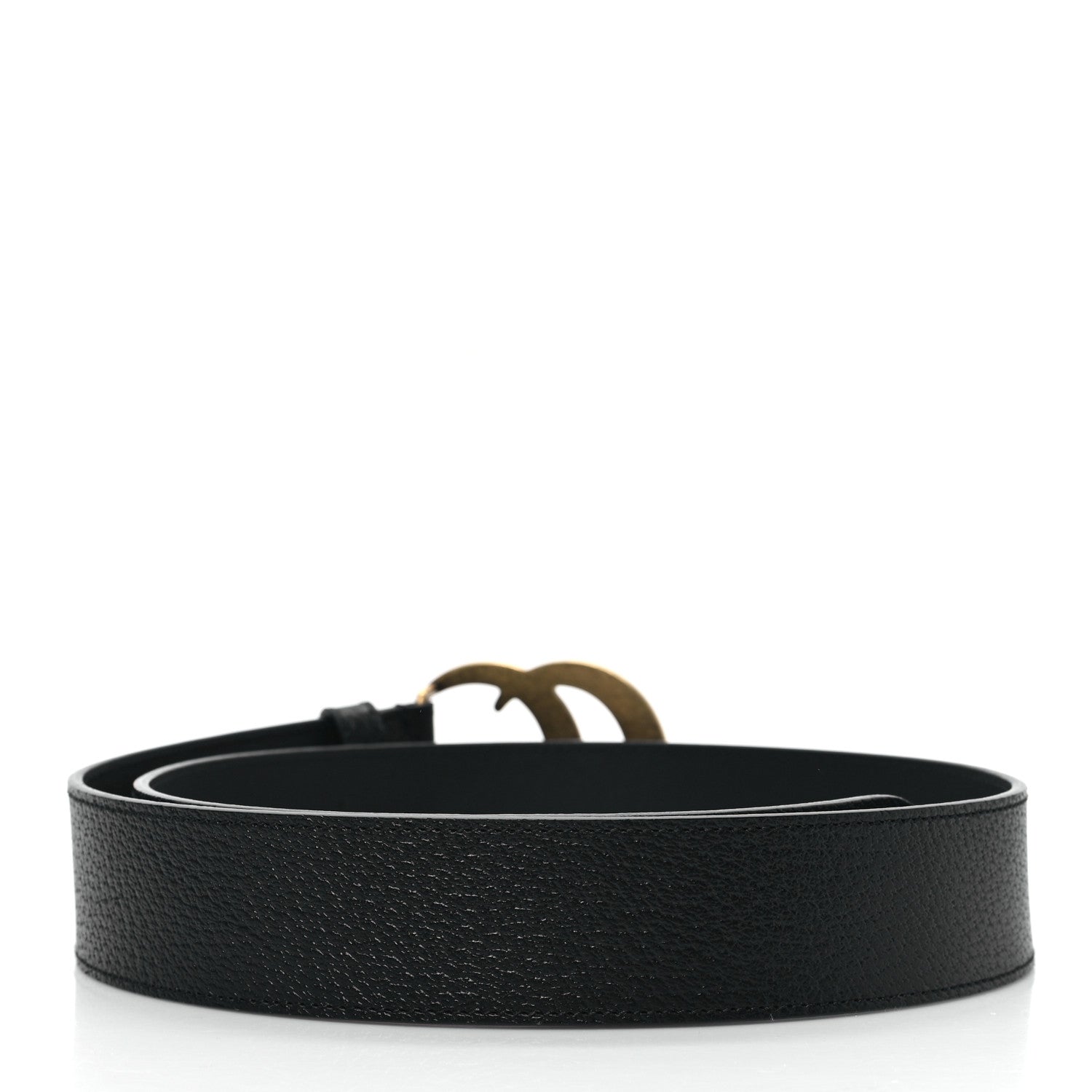Gucci Textured Calfskin Double G 40mm Belt 90 36 Black 2 of 5
