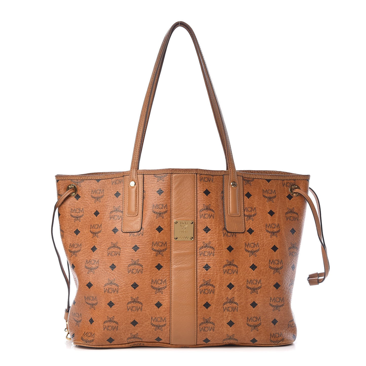 Visetos Medium Liz Reversible Shopper Tote Cognac