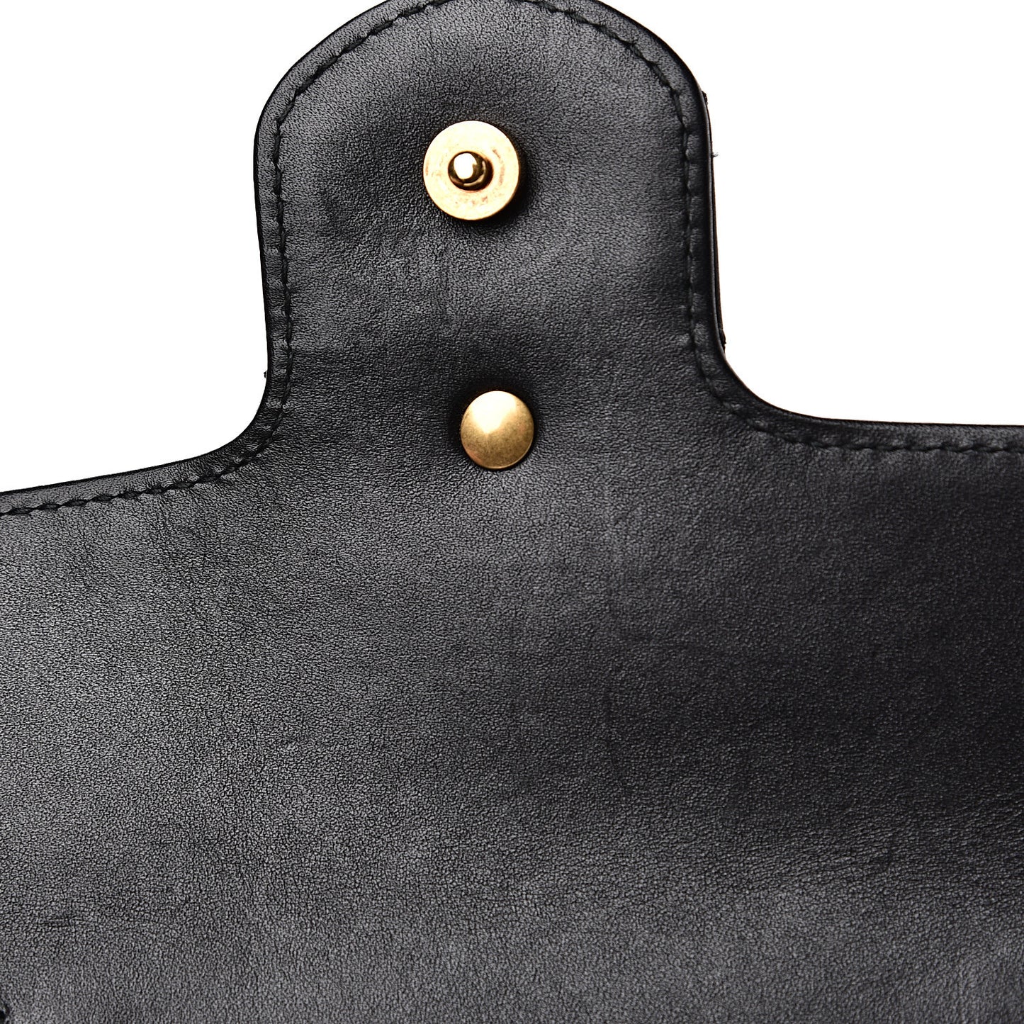 Calfskin Matelasse Super Mini GG Marmont Shoulder Bag Black