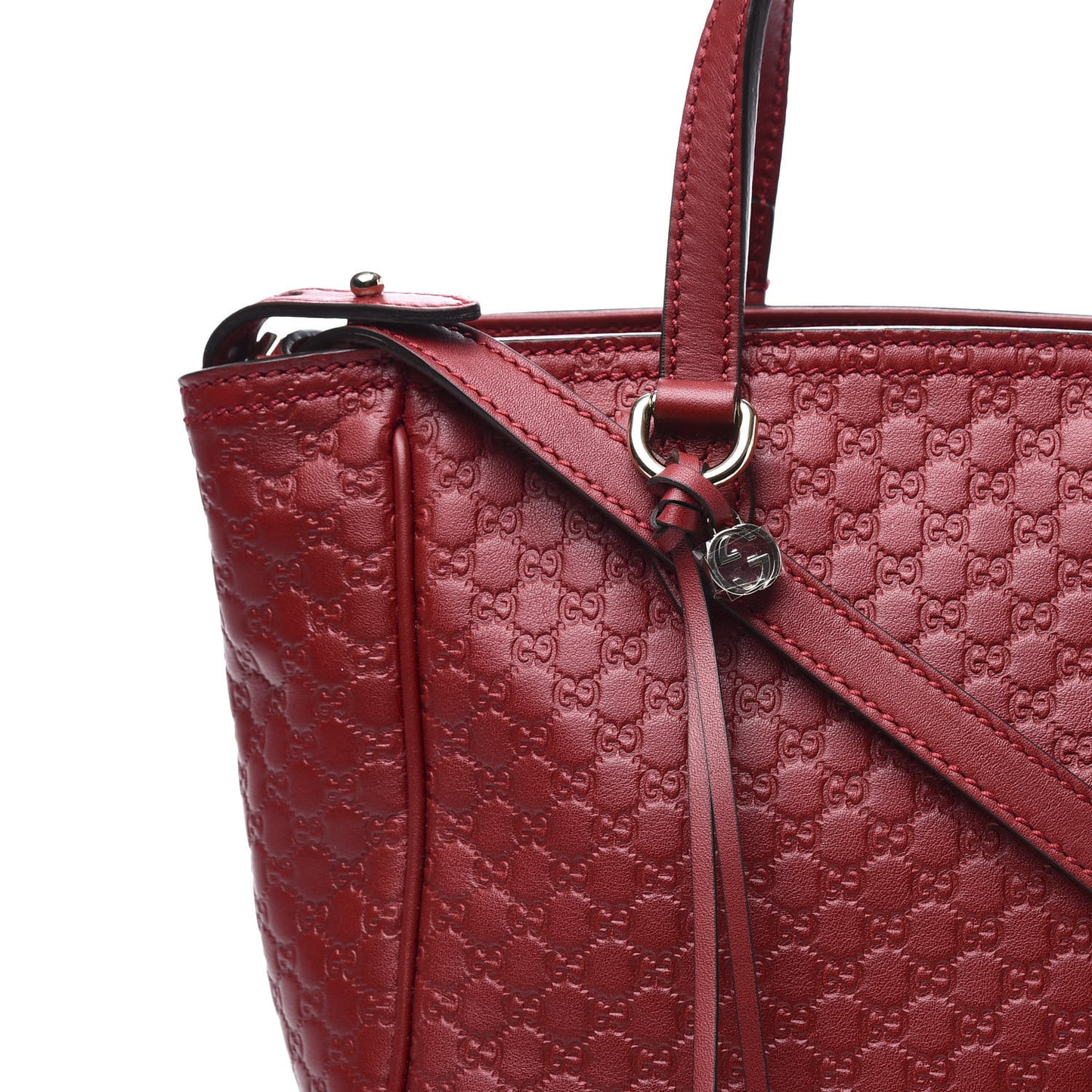 Microguccissima Small Bree Tote Red