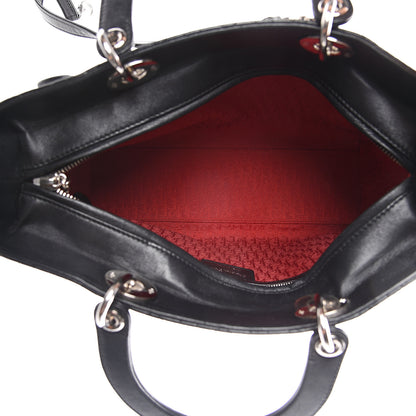 Christian Dior Lambskin Cannage Large Lady Dior Black 4 of 7