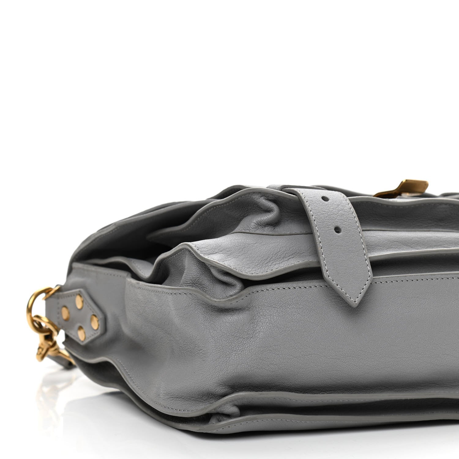 Proenza Schouler Lambskin Medium PS1 Satchel Concrete Grey 10 of 11