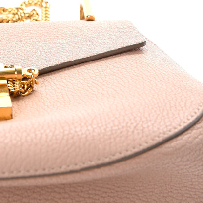 Chloe Grained Lambskin Medium Drew Shoulder Bag Cement Pink 11 of 12