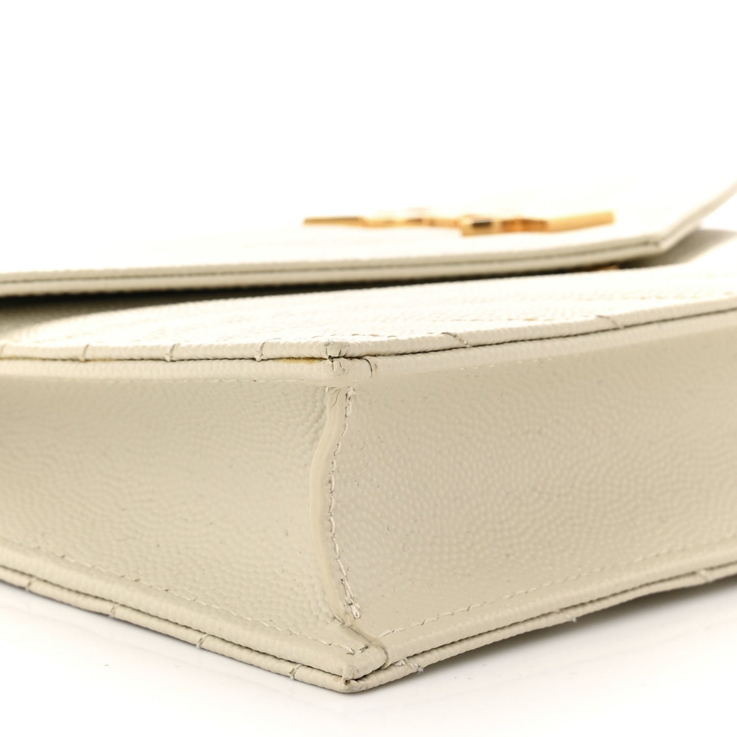 Grain De Poudre Matelasse Chevron Cassandre Envelope Chain Wallet Nude Powder