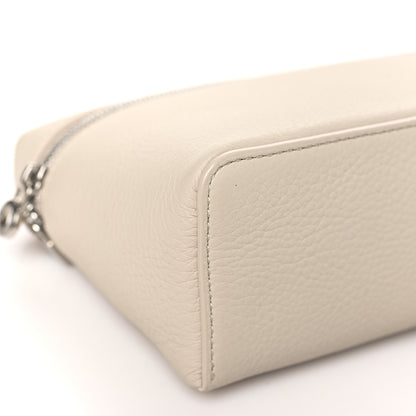 Loro Piana Grained Calfskin L19 Extra Pocket Pouch Whisper White 8 of 9