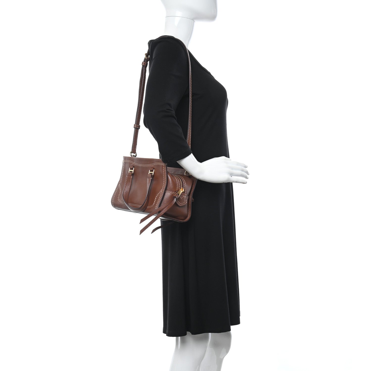 Marc Jacobs Textured Calfskin Mini Cruiser Convertible Satchel Falafel 2 of 9