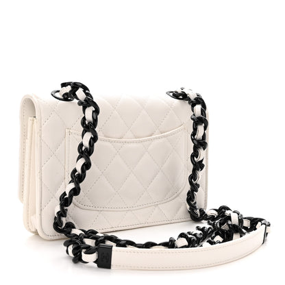 Chanel Caviar Quilted My Everything Wallet On Chain WOC White 3 of 11