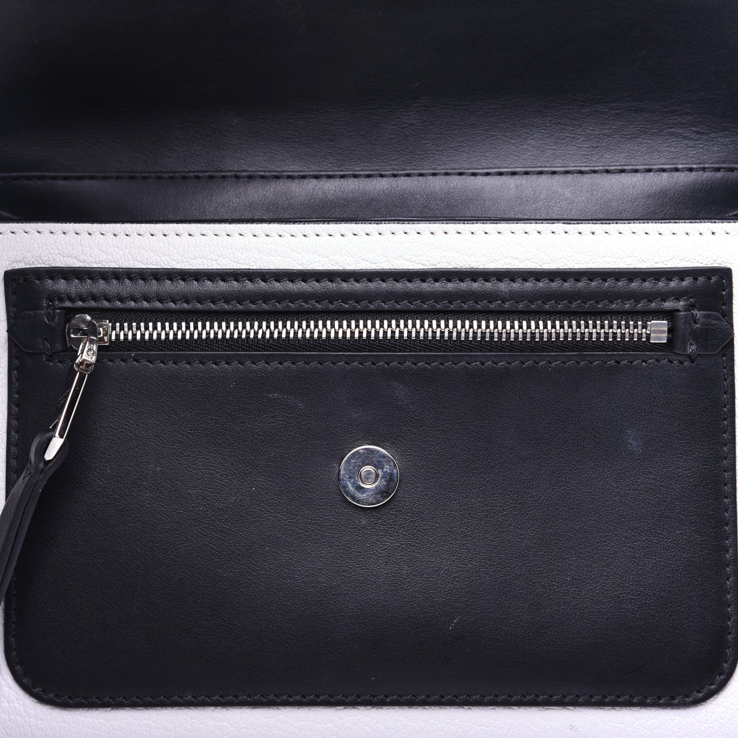 Givenchy Calfskin Duetto Crossbody Bag White Black 11 of 11