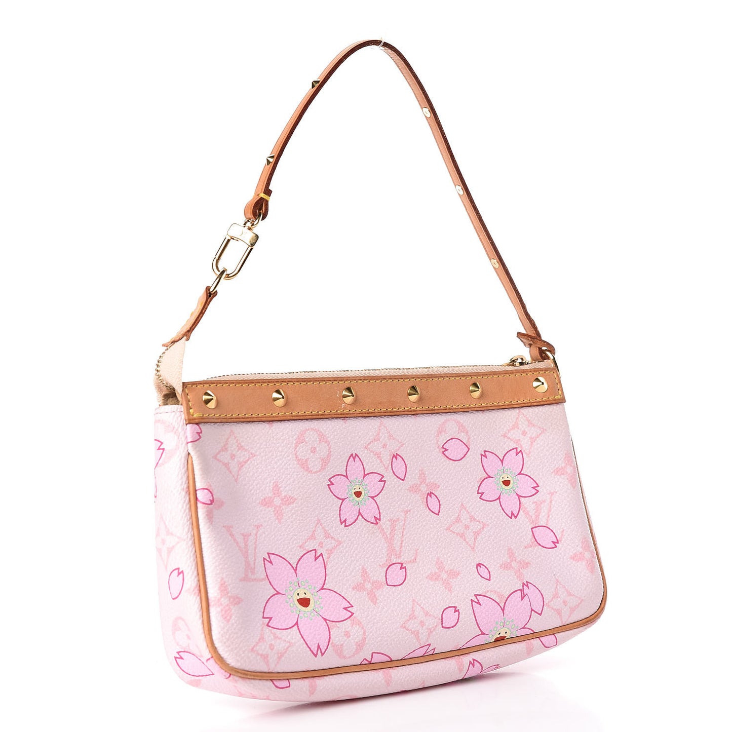 Monogram Cherry Blossom Pochette Accessories Pink