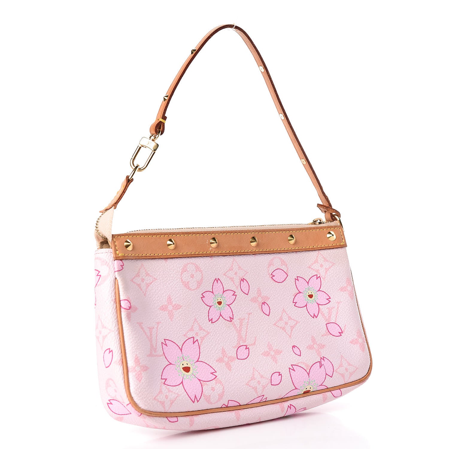 Louis Vuitton Monogram Cherry Blossom Pochette Accessories Pink 3 of 11