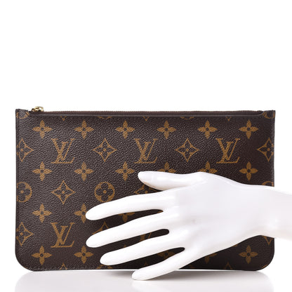 Louis Vuitton Monogram Neverfull MM GM Pochette Fuchsia 2 of 9