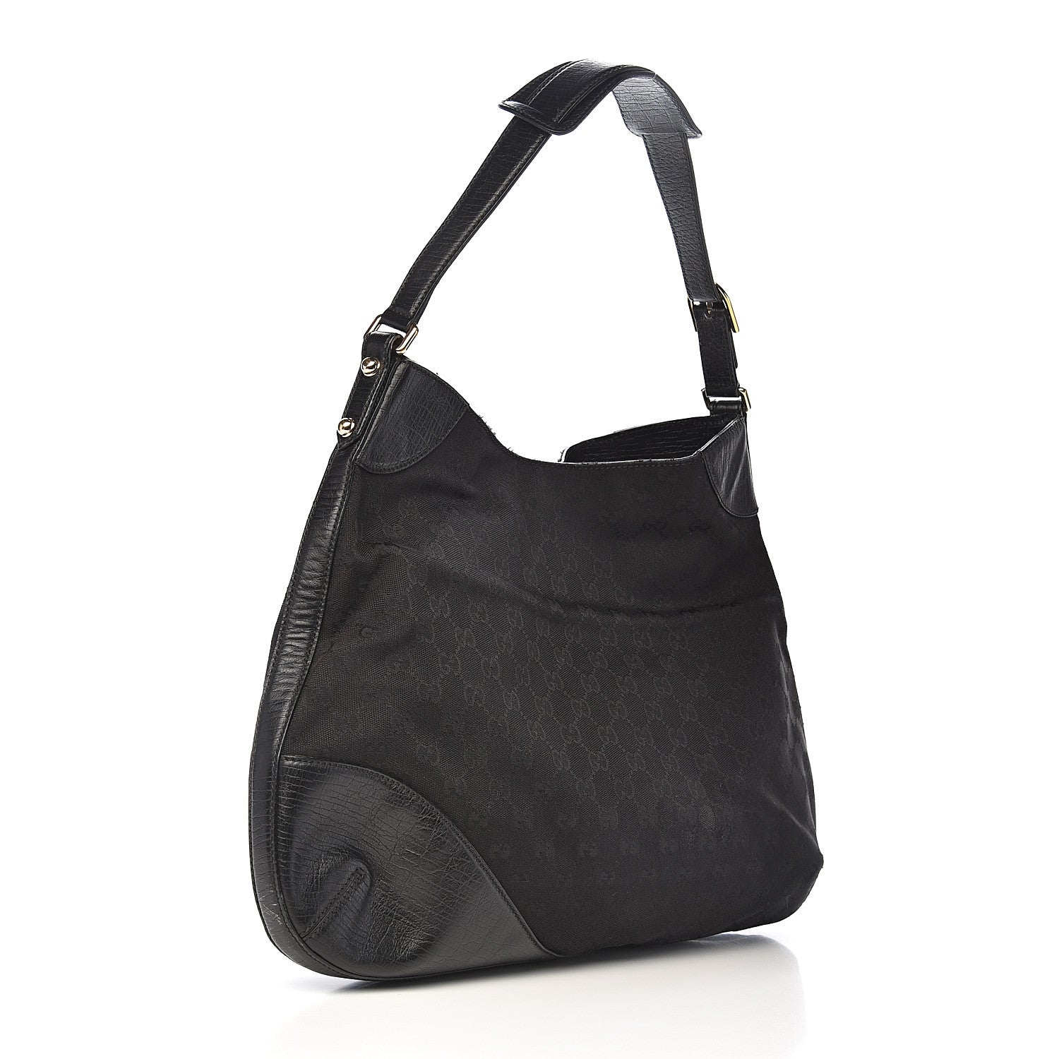 Gucci Monogram Hasler Hobo Black 3 of 14