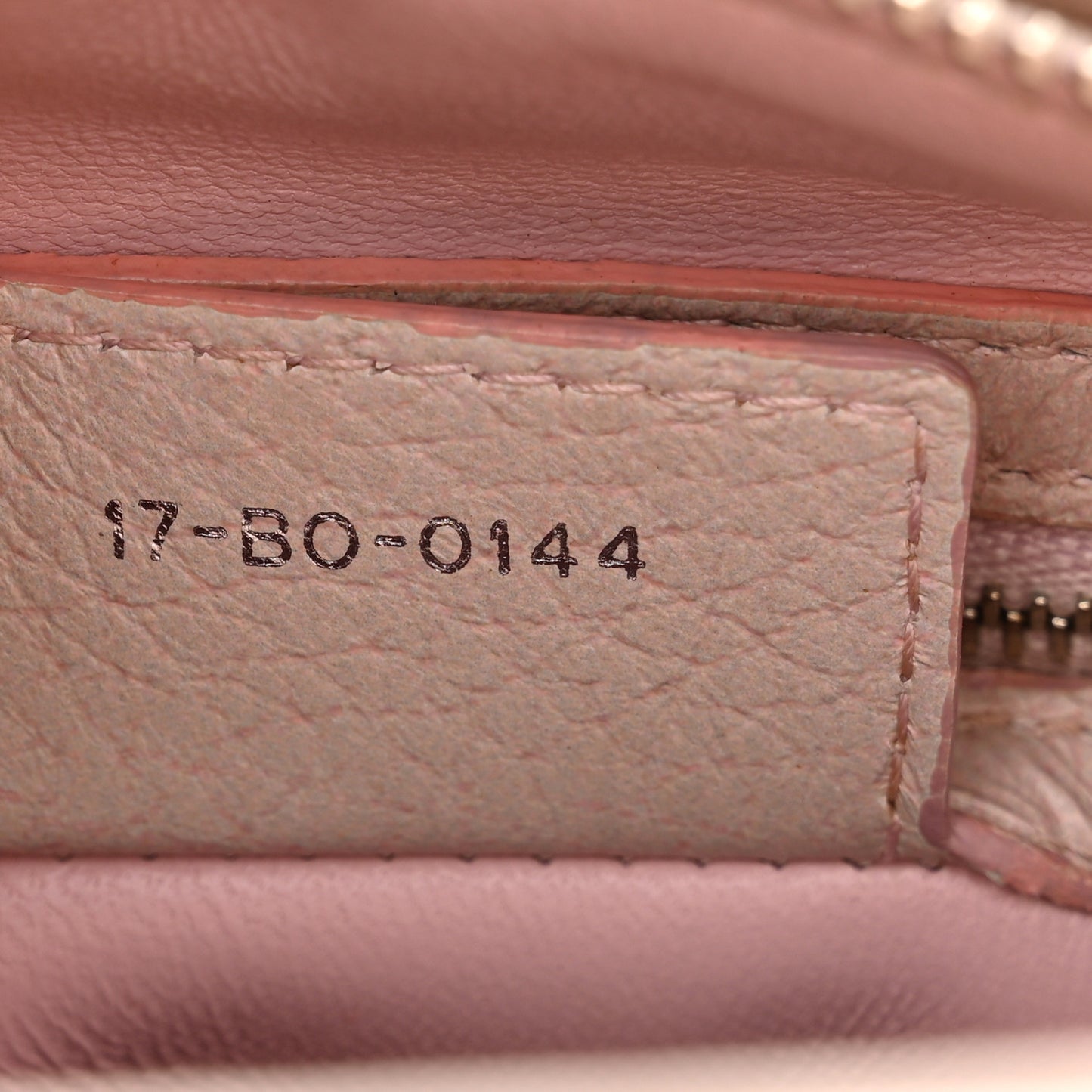 Deerskin Floral Printed Medium Lady Dior Pink