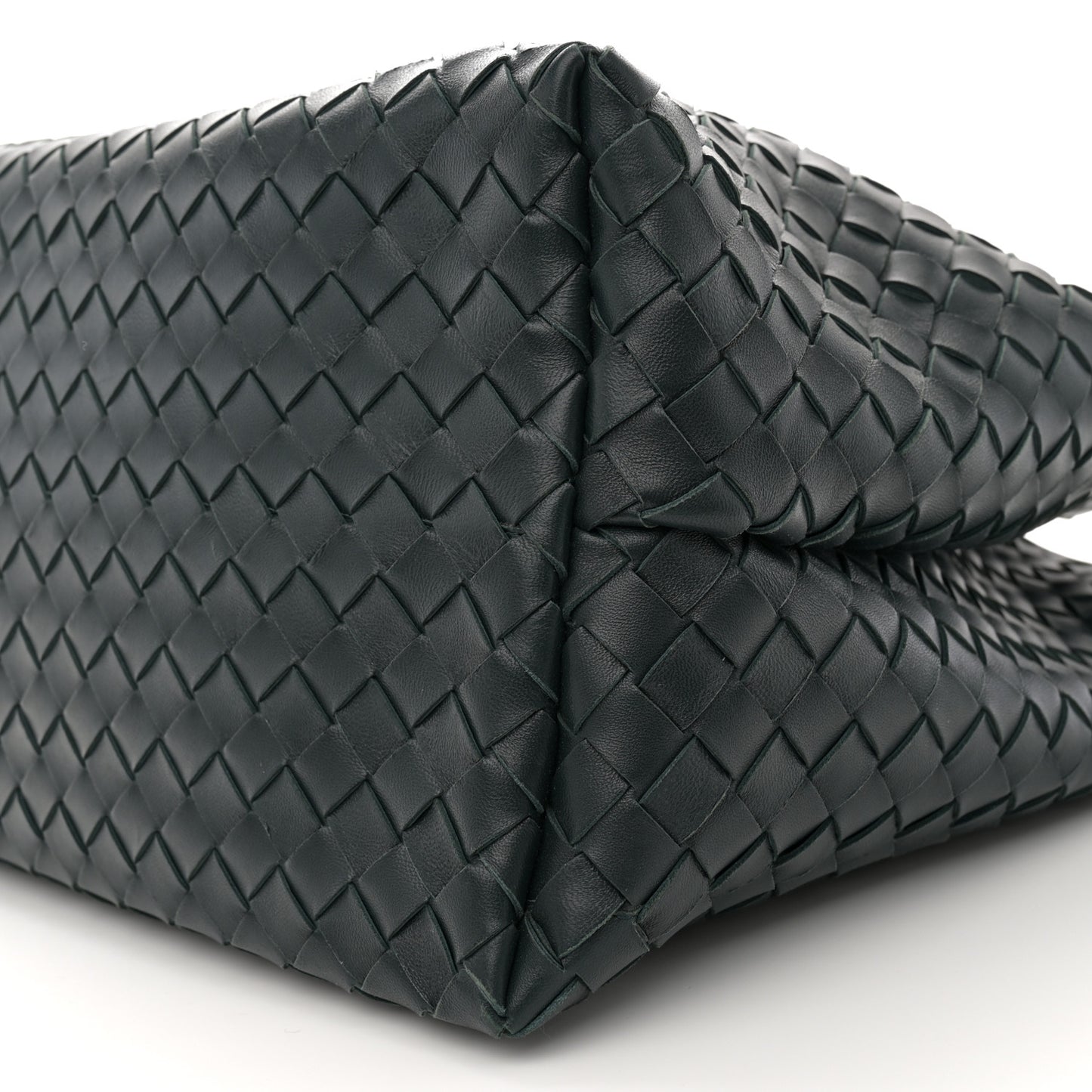 Nappa Intrecciato Large Andiamo Shoulder Bag Inkwell