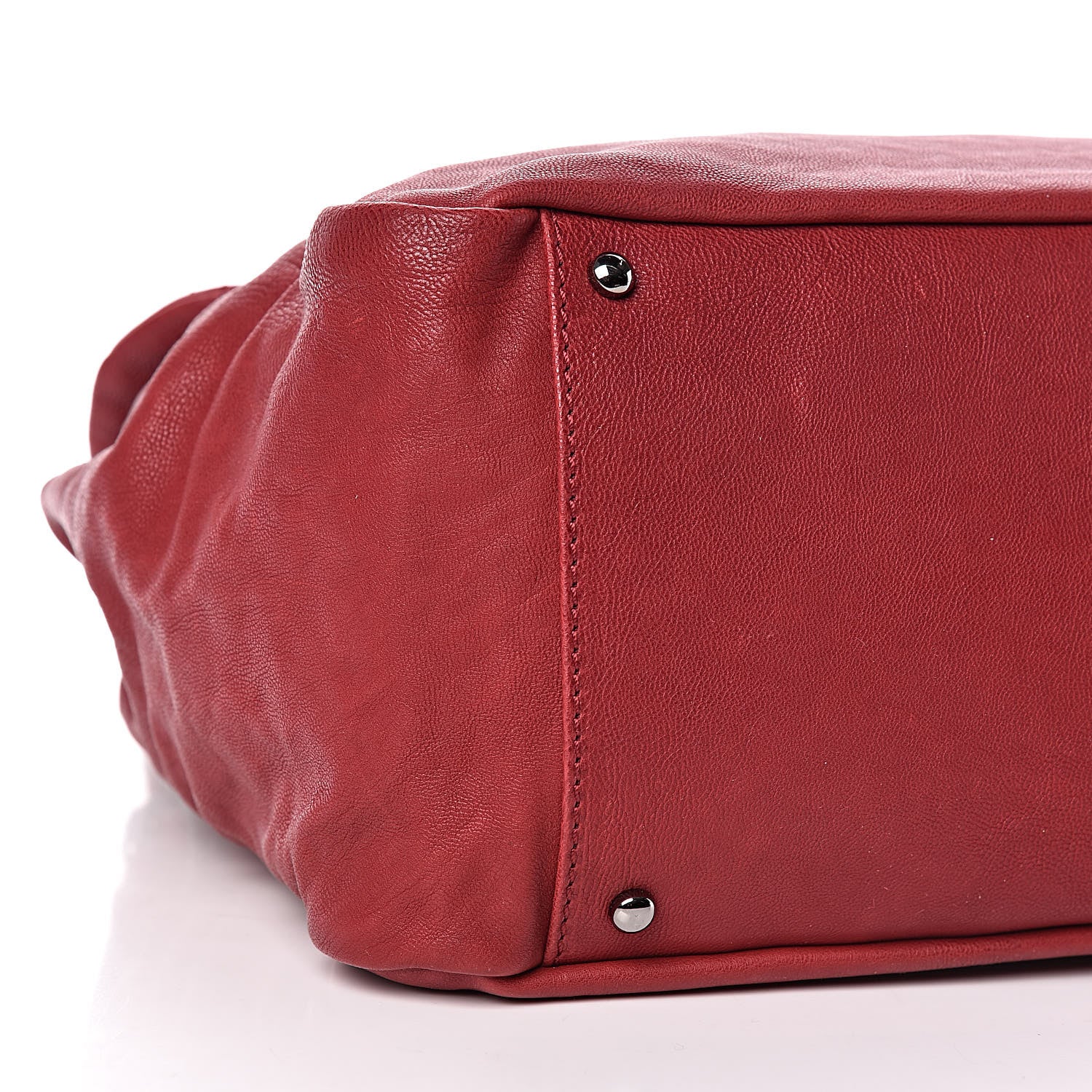 Chanel Calfskin Diamond Stitch Accordion Flap Light Bordeaux 9 of 10