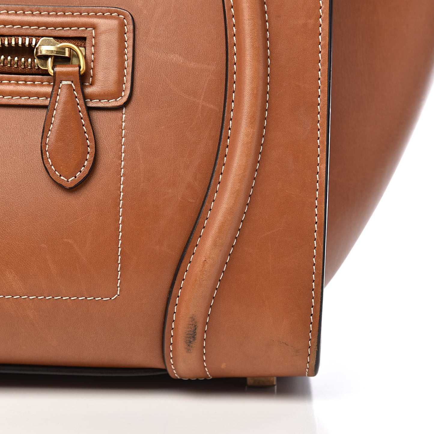 Natural Calfskin Mini Luggage Tan